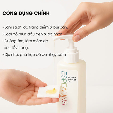 Espeauna Dầu Tẩy Trang Makeup Remover Oil