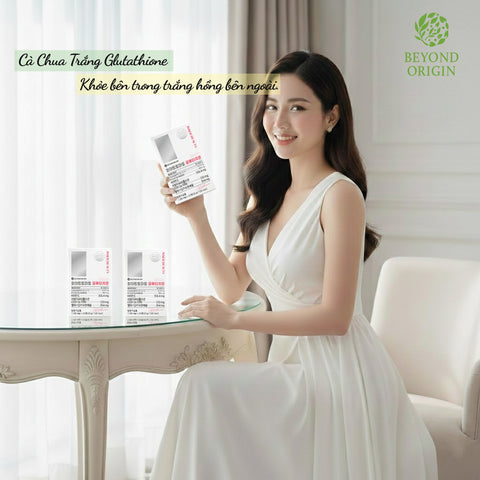 [Beyond Origin] Viên Uống Sáng Da Cà Chua Trắng Glutathione - 30 Viên