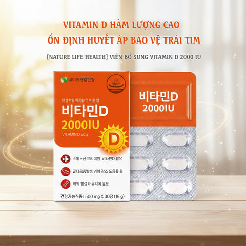 [Nature Life Health] Viên Uống Vitamin D
