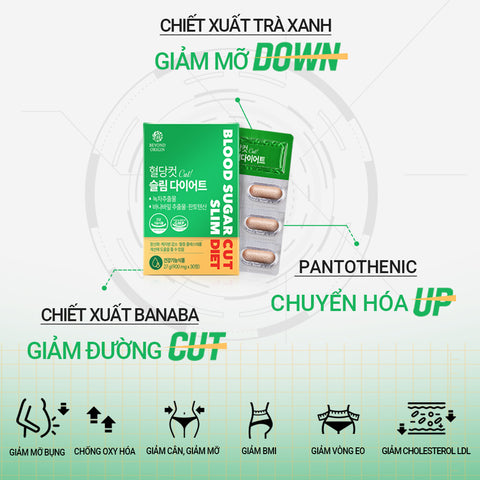 [Beyond Origin] Viên Giảm Cân Kiểm Soát Đường Huyết