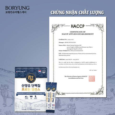 [Boryung] Bột Sữa Dê Núi Protein Balance - 100 Gói