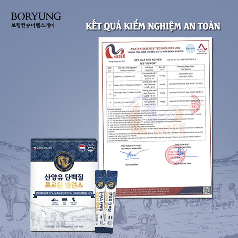 [Boryung] Bột Sữa Dê Núi Protein Balance - 100 Gói