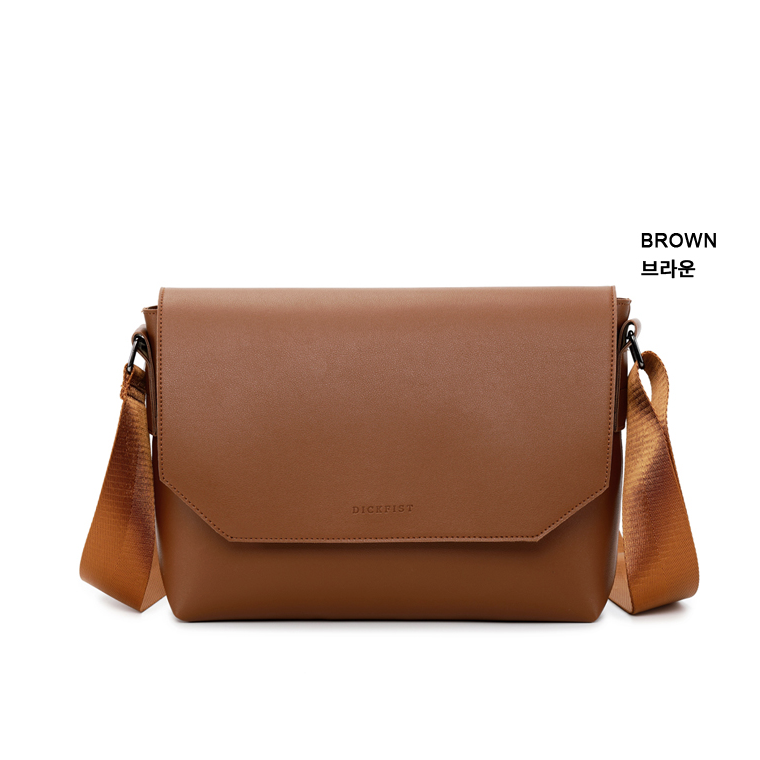 [Dickfist] Medium Size Leather Crossbody Bags for Men and Women