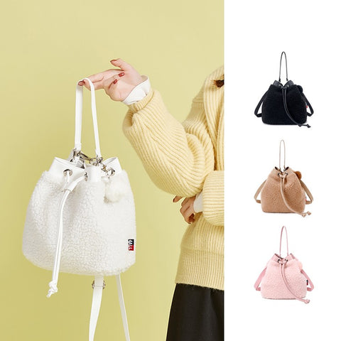 [4All] Túi Lông Cừu Đeo Chéo Đựng Điện ThoạI Cho Nữ